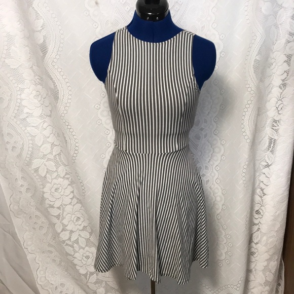 Hollister Gray and White Striped Dress - Picture 2 of 6